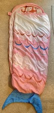 Adventuridge Girl’s Pink Zip Close Mermaid Sleeping Bag With Backpack. VGC