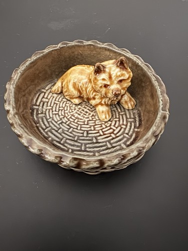 Vintage wade dog basket - vintage,