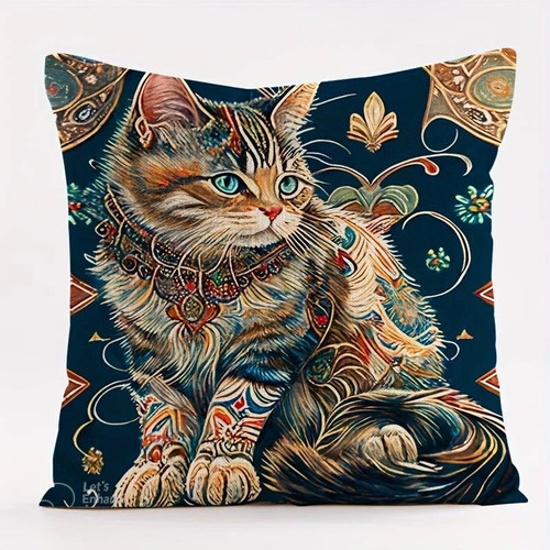 Beautiful cat print pillow - beautiful,