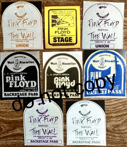 Pink floyd backstage - pink, pass