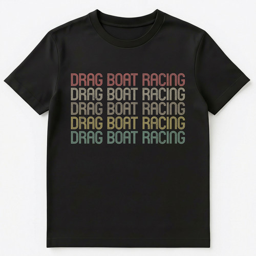 Retro style drag boat racing - drag,