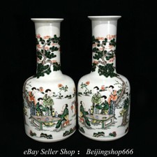 12.4" Marked Old Chinese Wucai