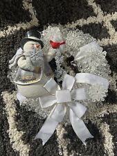 Vintage Thomas Kinkade LED Lighted Christmas Village Wreath Hamilton Collection