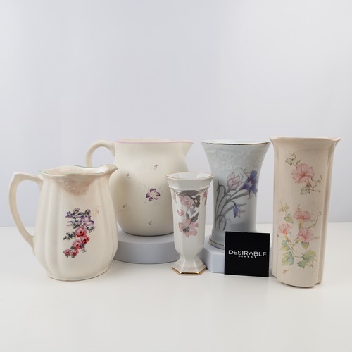 Vintage floral ceramic jugs - floral,