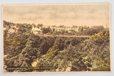 Bournemouth Suspension Bridge Alum Chine Postcard Sunray Series