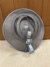 Hobbs Disc Looped Bow Quill Fascinator Wedding Guest MOB Formal Occasion Blue