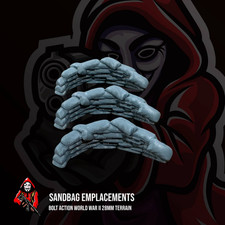 Sandbag Emplacements Bolt Action World War II 28mm Wargaming