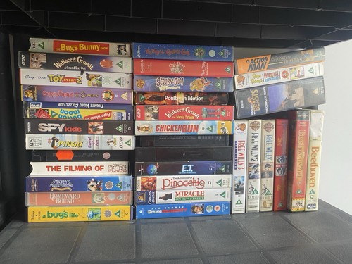 Vintage vhs video tape - vintage, bundle