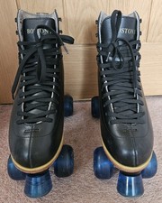 Ventronic Boston II Black Leather Quad Roller Skates Adults size EU 43 / UK 9