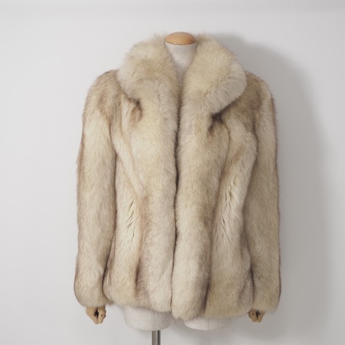 Real blue fox fur - fox, coat