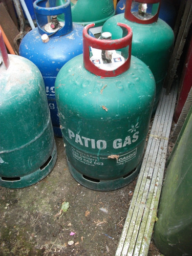Patio gas bottle - , by
