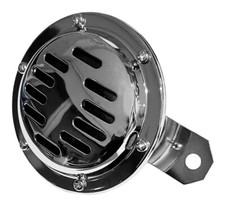 12V CHROME MOTORCYCLE CLASSIC HORN MOTORBIKE SCOOTER 110DB SLIT UNIVERSAL HORN