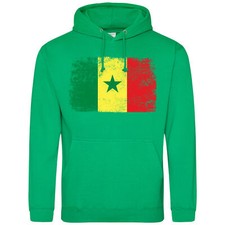 Senegal Flag Hoodie Football