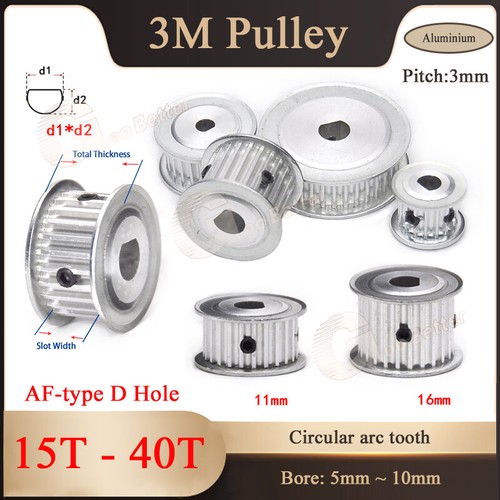 Belt drive pulley - drive, hole
