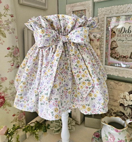 Floral fabric lampshade - fabric,