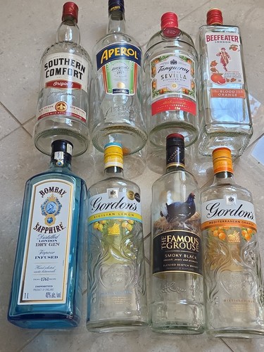 Empty spirit bottles for bar - spirit,