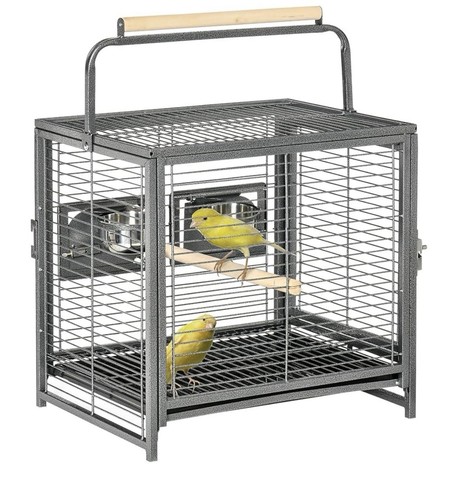 Portable bird carrier cage - portable,