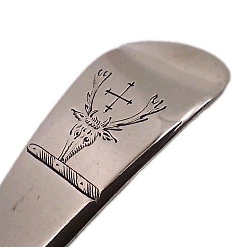 1791 silver dessert spoon - 1791,
