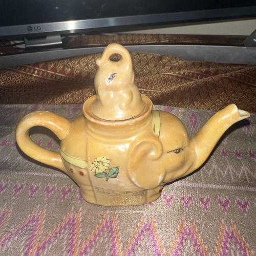 Small vintage elephant - vintage, teapot