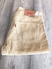 MENS LEVIS 551 CORDUROY JEANS 34 inch WAIST X 34 inch LEG BROWN