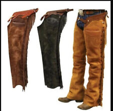 "Handmade Western Leather Chaps Chinks for Horse Riding, Western Riding Pants"