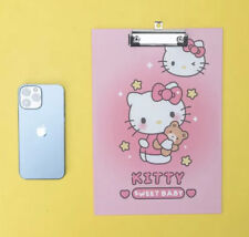 HELLO KITTY A4 Clipboard Pink Storage Stationary Cute Kawaii Clipboard SANRIO