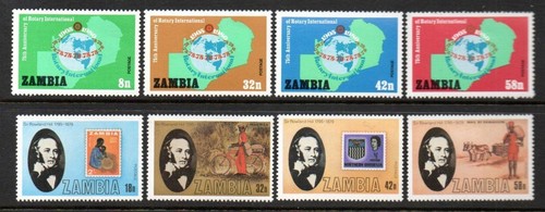 Zambia mnh 1979 roland hill - mnh, 1979-80