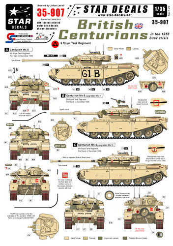 Star decals 907 british - decals,, 35-907