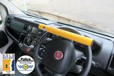 Milenco Commercial High Security Yellow Steering Wheel Lock Motorhome Van 0512