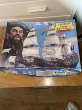 Lindberg Blackbeard Captain Edward Teach Pirate Ship Model Kit 1/1250 Scale