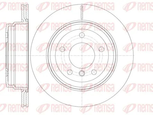 Brake disc rear axle - brake,