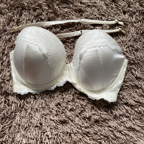 Beautiful ivory satin lace bra - beautiful,