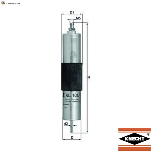 Fuel filter 104 - kl, bmw