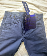 NWT Junya Watanabe Hervier Blue Cotton Chinos Chore Pants XL *fit M RRP £220