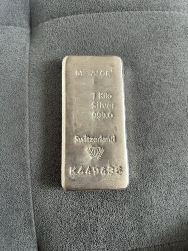 Metalor silver bar 1kg - silver, 999