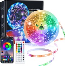 RGB Led Strip Light Music Sync Color Changing Smart App & Remote Control