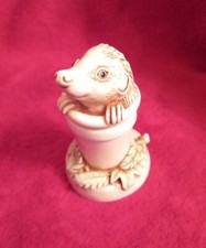 Harmony Kingdom "Pot Sticker" Hedgehog Treasure Jest Signed By Peter Calvesbert
