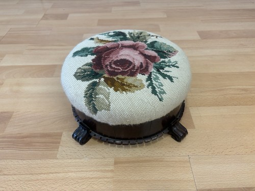 Antique round footstool foot - antique,