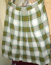 Vintage Ladies GOR-RAY Tarten Skirt UK Size 18 - Plaid Pleated