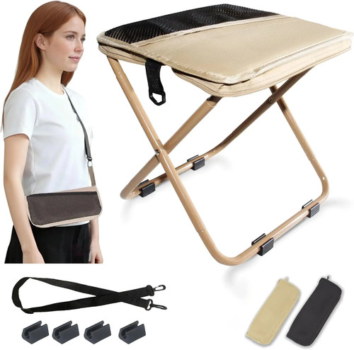 Folding camping stool portable - camping,
