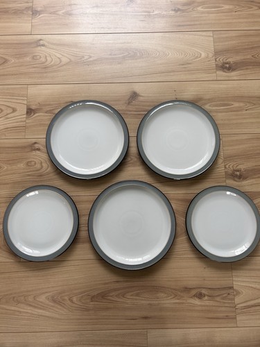 Denby plates jet grey 3 - denby, plates/