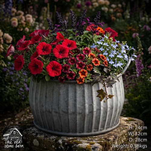 Metal garden planter french - metal,