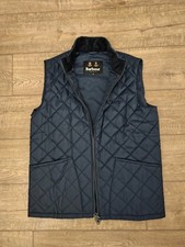 Barbour Monty Zip Front Gilet, Navy - Size M - Medium - Mens