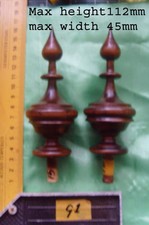 da type C1 - Pair stained wood vienna regulator wall clock FINIALS DIY