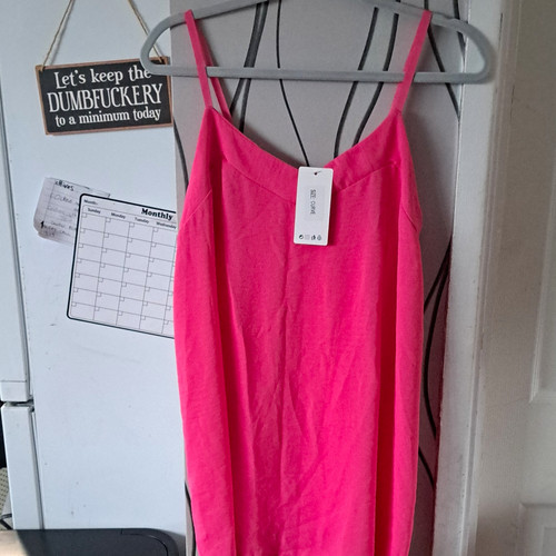 Curve pink chiffon cami top - curve,