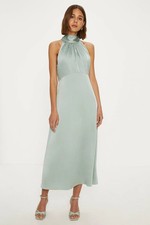 Oasis Womens Midi Dress Sage