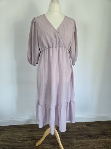 Maternity soft lilac midi - h&m,