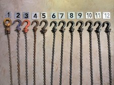 Industrial Lighting Chains Old Used Rusty Chains