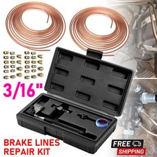 Hand Held Brake Pipe Flaring Tool Kit with 25ft 3/16" Copper Pipe  Unions Nut uk