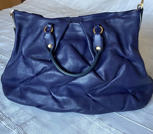 Large indigo nancy handbag - indigo,